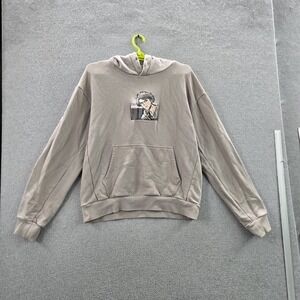Animato Men Hoodie M Beige Embroidered Anime Levi Ackerman Attack On Titan READ